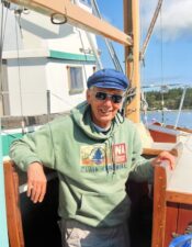 Tim Olson on board Freyja